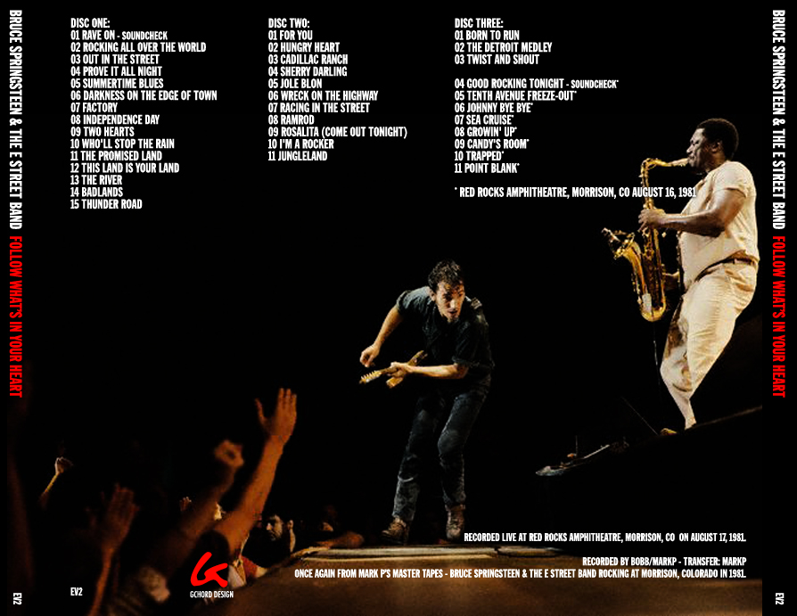 Bruce Springsteen - Red Rocks, August 17th 1981 | Guitars101 - Guitar ...